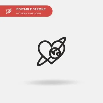 World Simple vector icon. Illustration symbol design template for web mobile  Stock Illustration