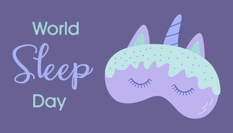 World Sleep Day Illustrazione stock