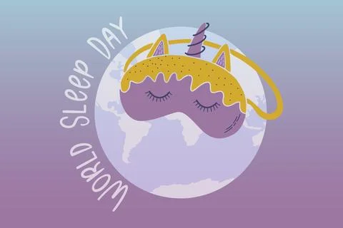 World Sleep Day Stock Illustration