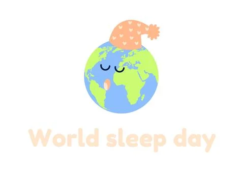 World Sleep Day Vector Design Illustration on white background Stock Illustration