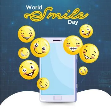 World Smile Day Illustrazione stock