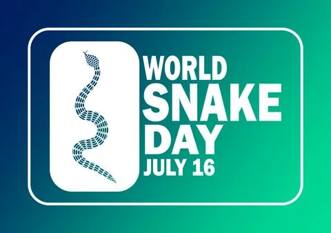 World Snake Day Illustrazione stock