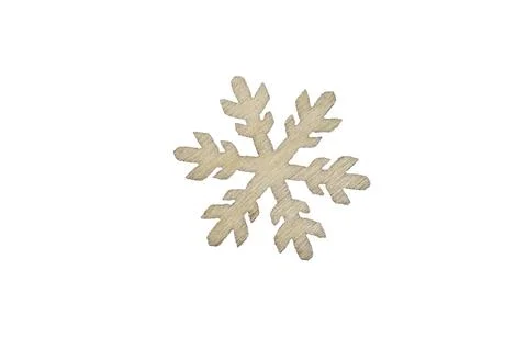 World Snow Day. Flake Appreciation Day. Illustration of a wooden snowflake .. Stock Illustration