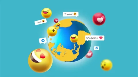 The world is a social network Stock Footage 311646860