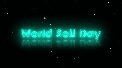 World soil day Text neon animation video  Stock Footage 292508825
