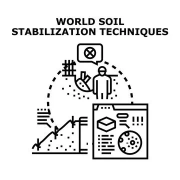 World soil stabilization techniques for earth engineering Stock Illustration