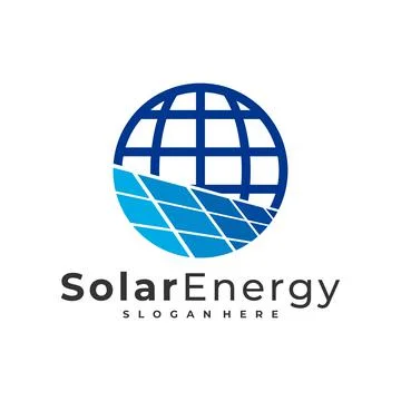 World Solar logo vector template, Creative Sun energy logo design concepts Stock Illustration