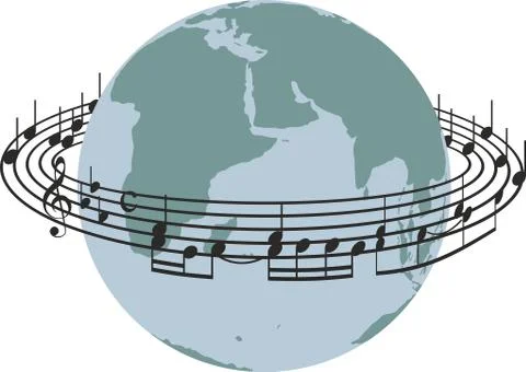 World song Stock Illustration