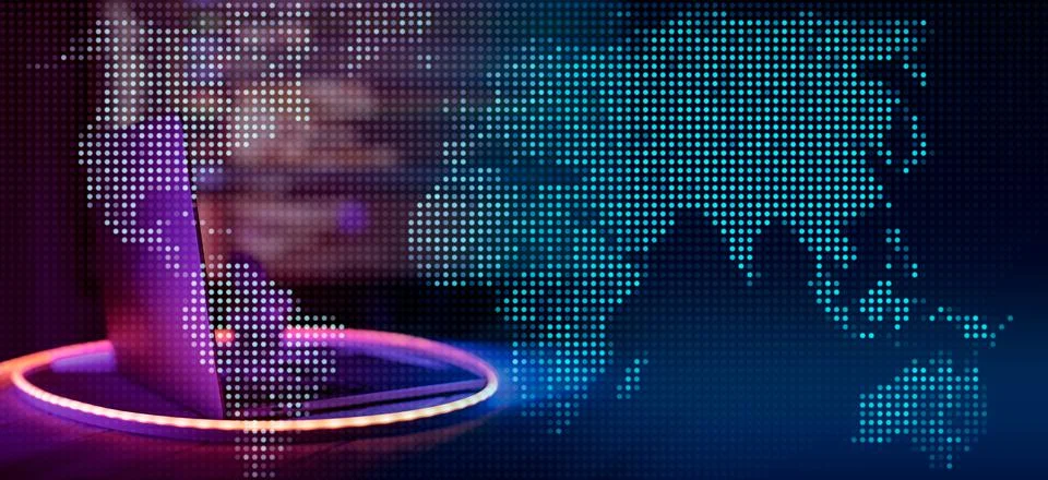 World source code. Abstract IT technology background. Software source code. Foto stock