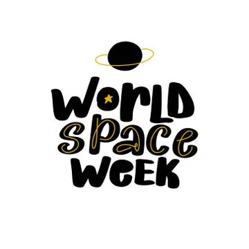 World Space Week vector. The international holiday. Stock Illustration
