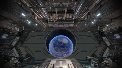 The World from a Spaceship Stock Footage 309864655