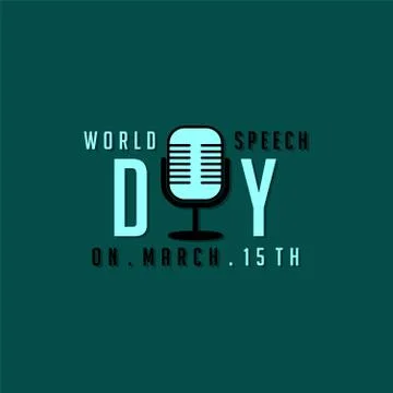 World Speech Day Stock Illustration