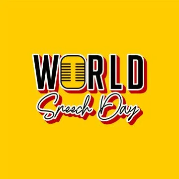 World Speech Day Stock Illustration