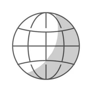 World sphere icon Illustrazione stock