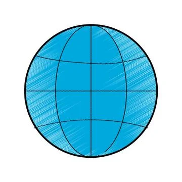 World sphere icon Illustrazione stock