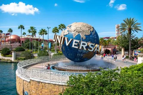 World sphere at Universal Studios Stock Photos