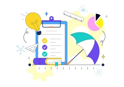 World Standards Day Illustration Featuring Global Quality Assurance, Certif.. Stock Illustration