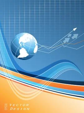 World statistic backdrop. eps10 Stock Illustration