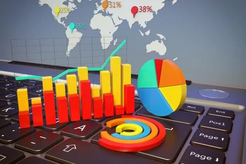 World statistics Stock Illustration