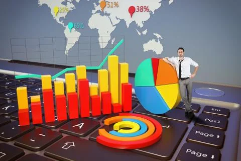 World statistics Stock Illustration