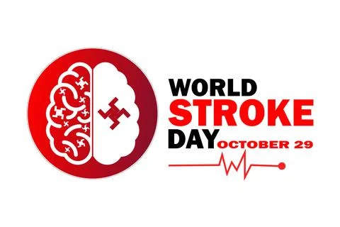 World Stroke Day 스톡 일러스트