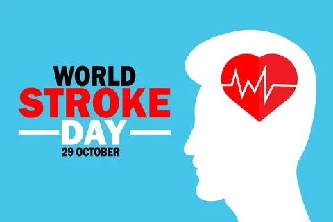 World Stroke Day Stock Illustration