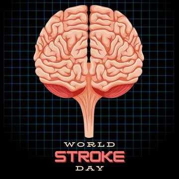 World Stroke Day Stock Illustration
