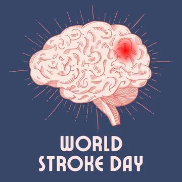 World Stroke Day Illustrazione stock