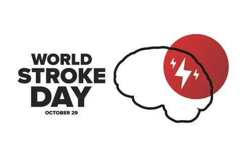 World Stroke Day. October 29. Holiday concept. Template for background, banner Stock Illustration