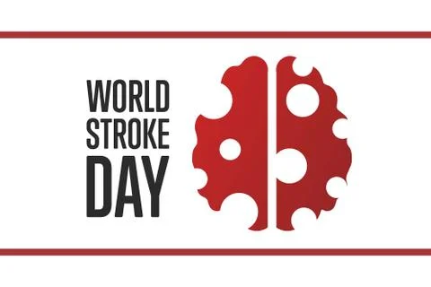 World Stroke Day. October 29. Holiday concept. Template for background, banner Stock Illustration