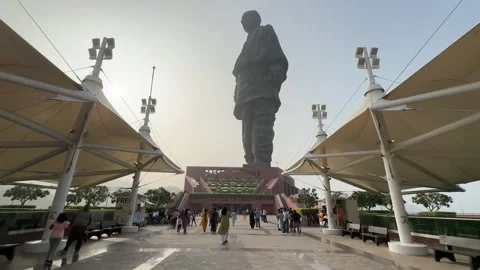 World tallest statue of unity. Stock-Footage 274726940