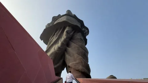 World tallest statue of unity. Vídeo Stock 274727711