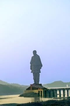 World tallest statue of Unity Stock Photos