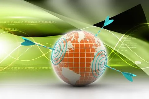 World target concept Stock Illustration