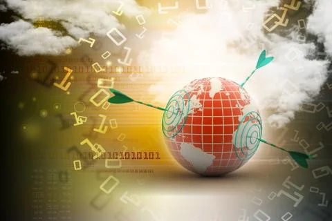 World target Stock Illustration
