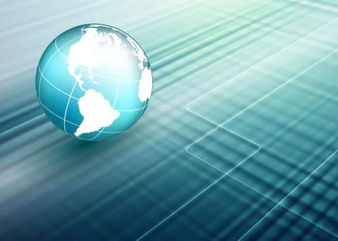 World techno backdrop Stock Illustration