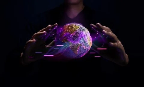 World Technology Concepts. Global Network and Data Exchange. Worldwide Busi.. Stock Photos