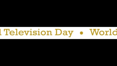 World Television Day Stock Footage 325086378