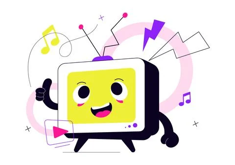 World Television Day Vector Illustration Featuring Retro TV, News Broadcast.. Stock Illustration