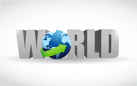 World text illustration design Illustrazione stock
