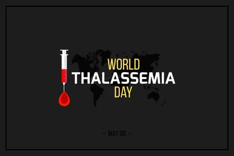 World Thalassemia Day vector background Illustrazione stock