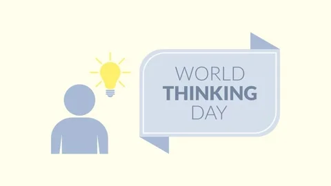 World Thinking Day Vídeo Stock 335638875