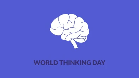 World Thinking Day Vídeo Stock 335638876