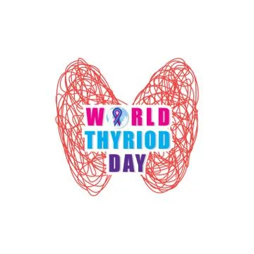 World Thyroid Day banner Stock Illustration