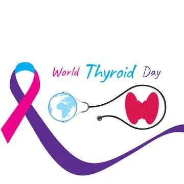 World Thyroid Day banner Stock Illustration