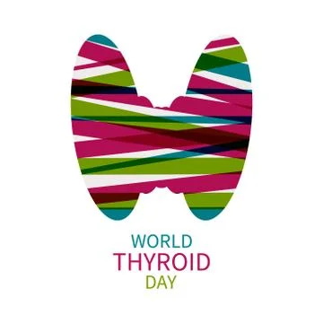 World Thyroid Day template Stock Illustration
