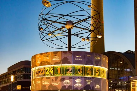 World Time Clock Stock Photos