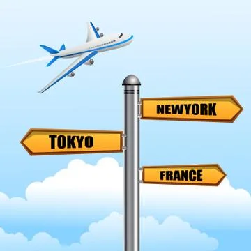 World tour Stock Illustration