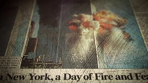 World Trade Center Attack Stock Footage 83004096