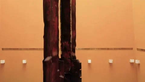 World Trade Center Beam from North Tower Stock Footage 166323721